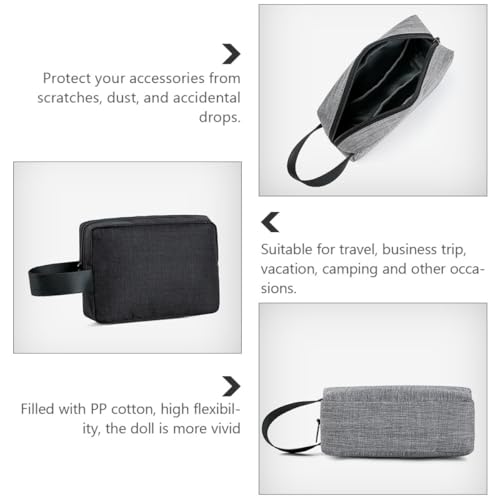 TOGEVAL 2Pcs Digital Accessory Organizing Bags Set, Waterproof Portable Storage Pouches with Zipper, Sundries and Travel Cable Organizer for Electronics and Small Gadgets