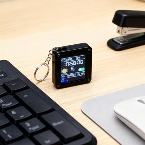 LCD Desktop Ornament - Mini Electronic Display, Compact Bag Pendant | Animated Digital Screen Decoration Feature, Cute Portable Desktop Display Product, Gift For Kids Girls Boys Family Friends Office