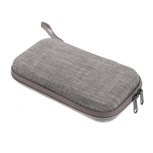 jojofuny Power Bank Bag Holder and Travel Electronic Organizer for Digital Products, Shockproof Eva Storage Pouch for Phone Accessories and Data Cables, Portable Grey Charging Case for Travel